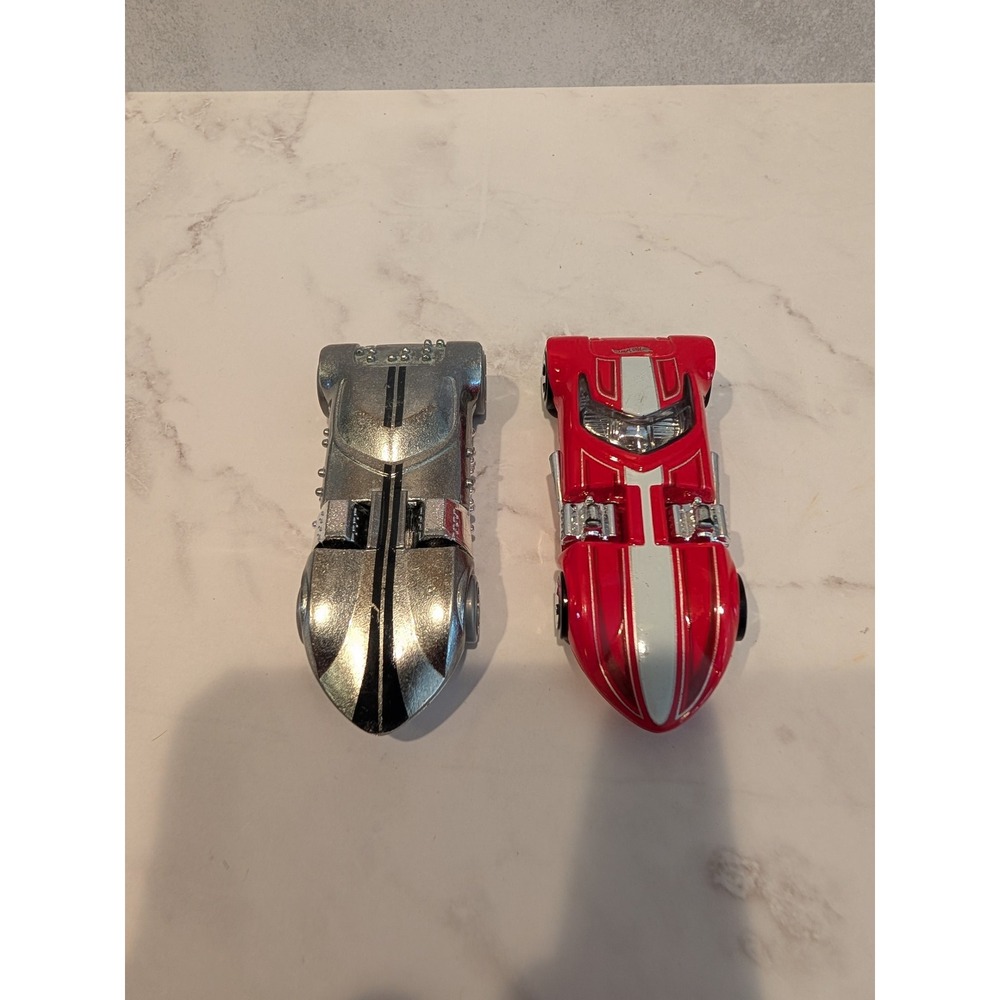 Hot Wheels Twin Mill Lot Silver Chrome Red Racing Stripe Diecast Cars HKG33 R38